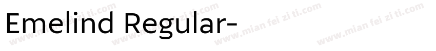 Emelind Regular字体转换